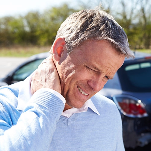 Chiropractic Nottingham MD Man With Whiplash Neck Pain